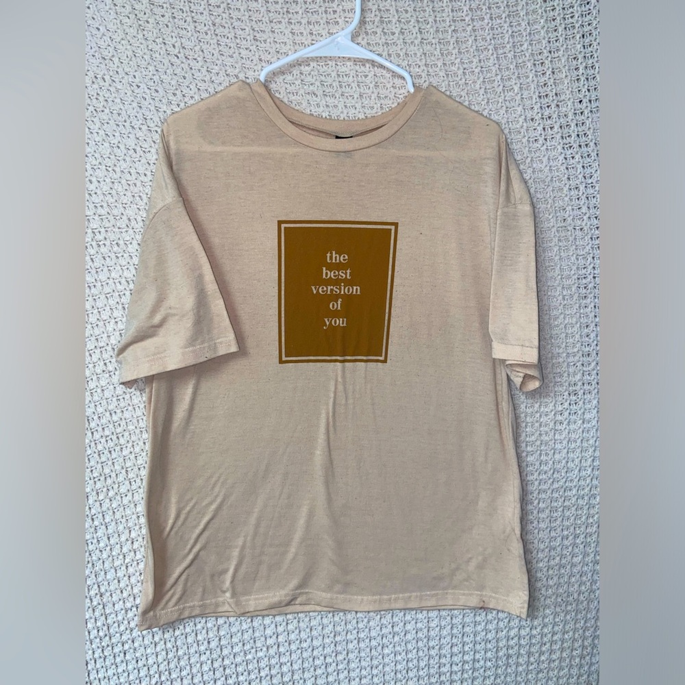 SHEIN the best version of you Oversized Graphic Tee